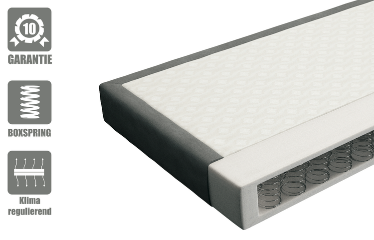 Boxspringbett SOHO inkl Matratze und LED Beleuchtung